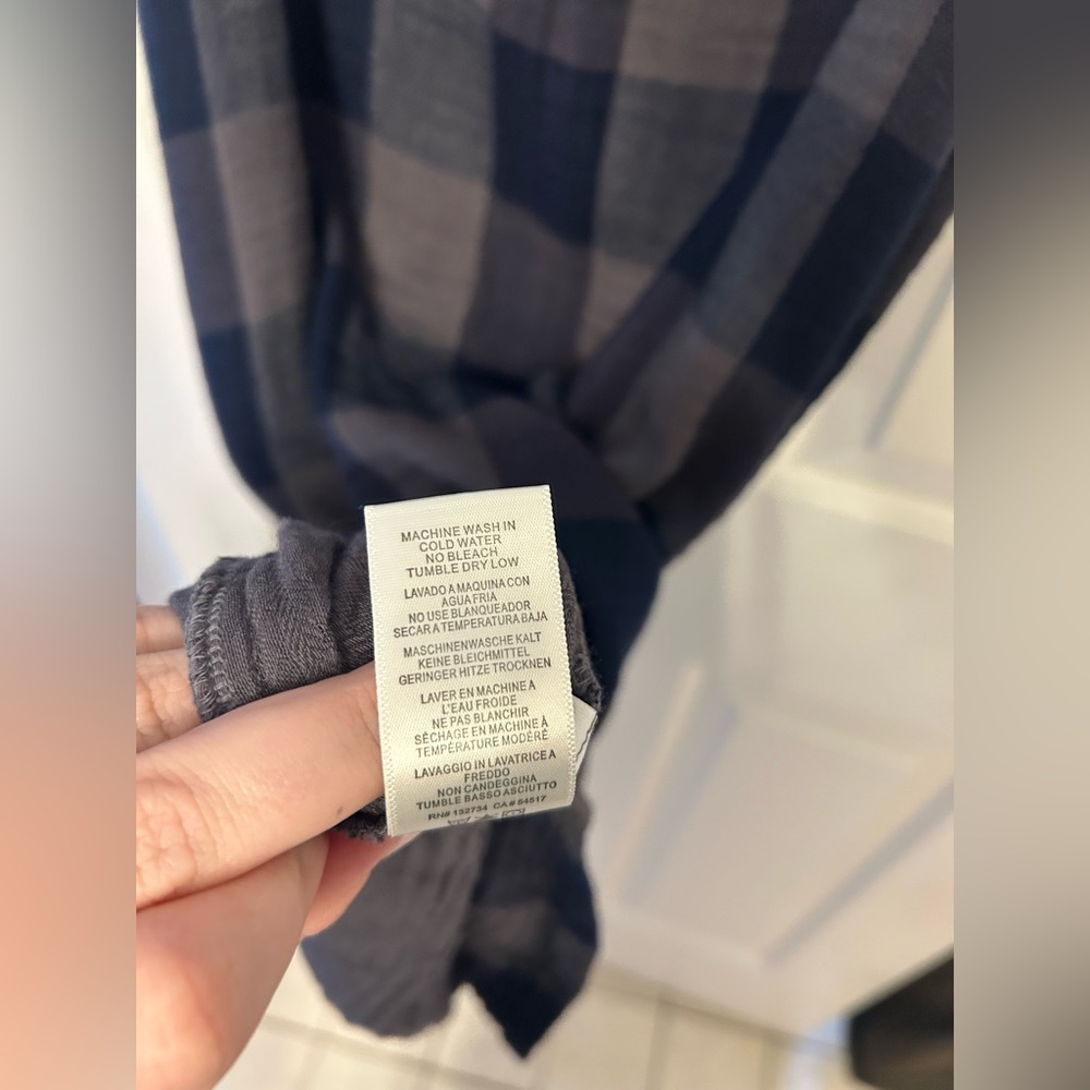 Anthropologie Cloth & Stone Plaid Swing Dress Size Small - Picture 5 of 9